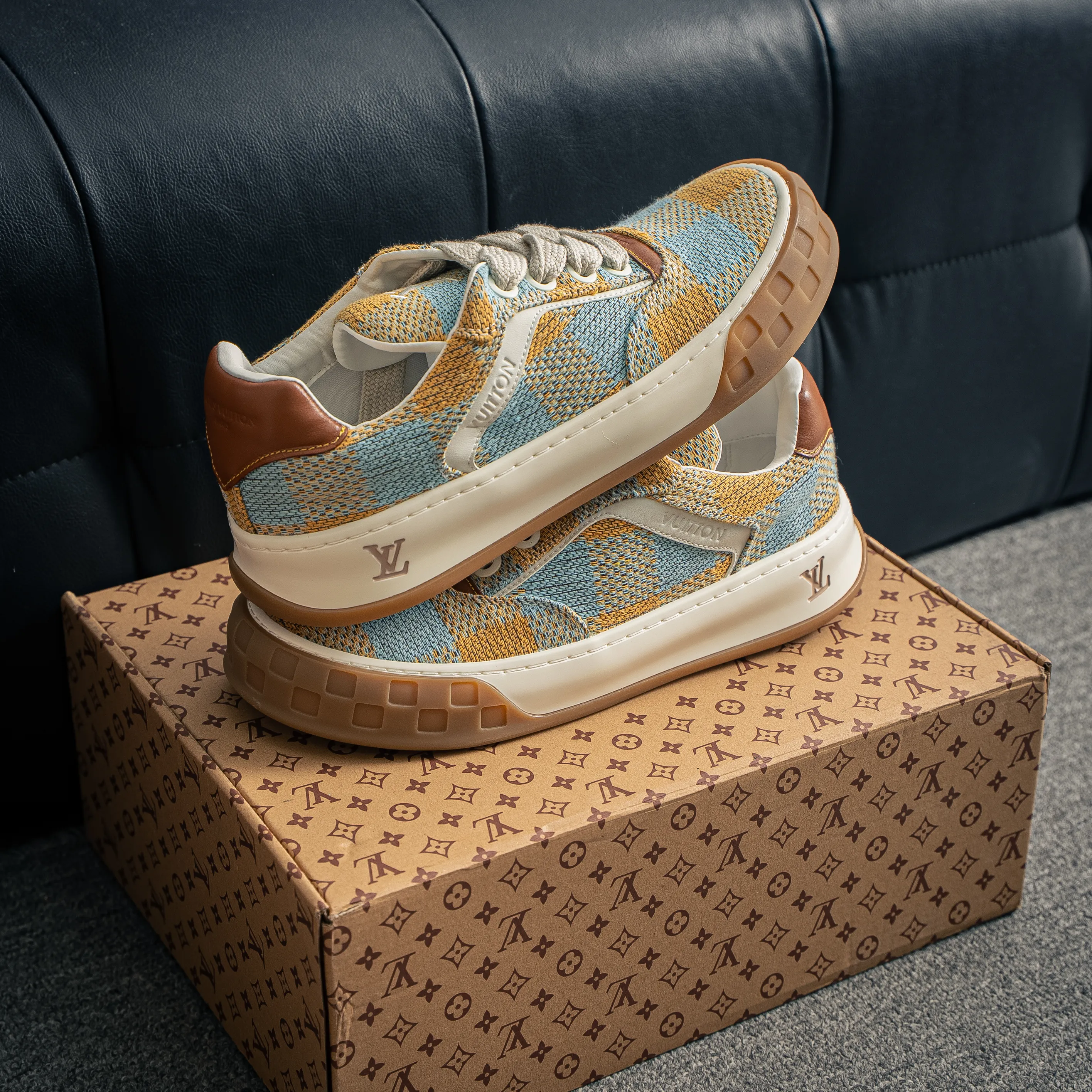 # Premium -- LOUIS VUITTON Tilted Series｜2026 LV Tilted Low Sneakers Series Low-Top Retro Skate Shoes Men Shoes｜